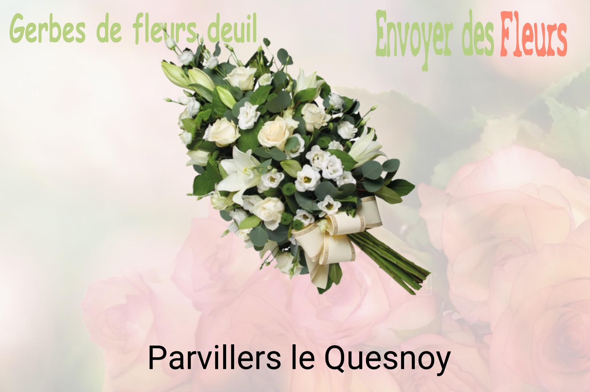 Gerbe de fleurs de deuil livrée à Parvillers-le-Quesnoy